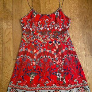 Alice + Olivia Wild Flower Print Mini Dress